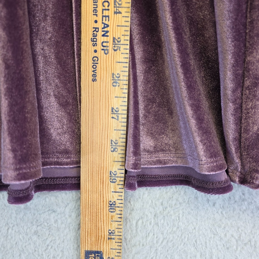 Y2K Whimsigoth Velvet Dress Womens L Purple Fairy Coquette Festival Mini Glam - Picture 12 of 16